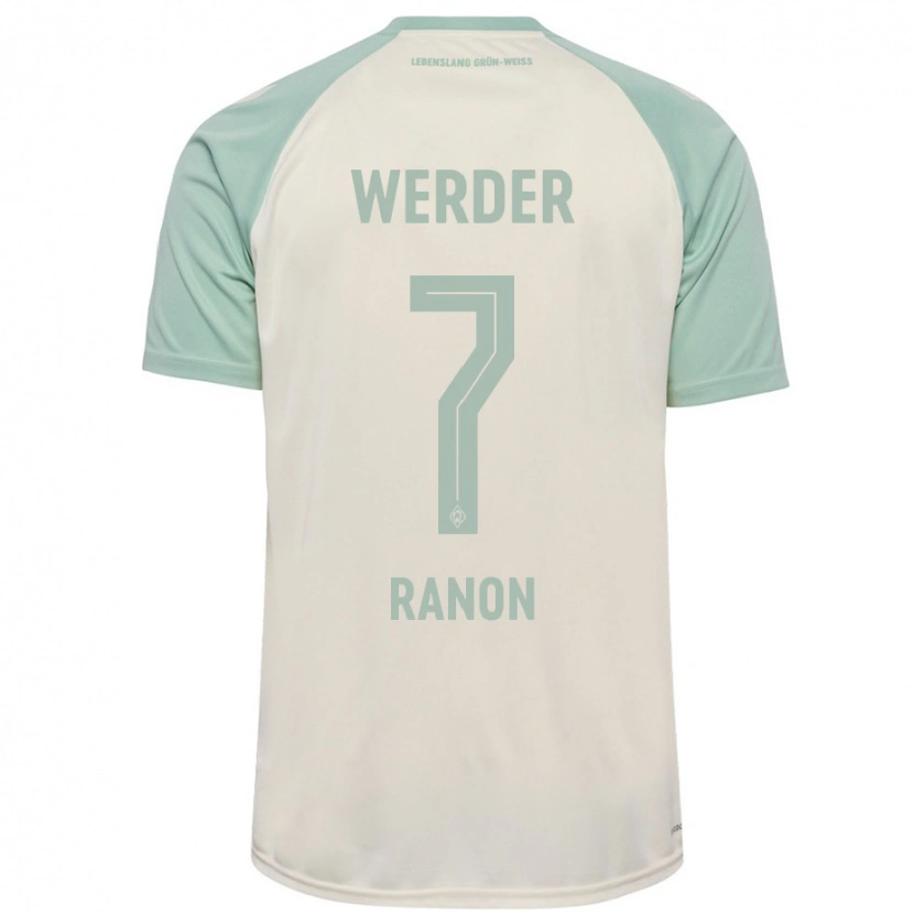 Danxen Kvinnor Yuval Ranon #7 Benvit Ljusgrön Bortatröja Matchtröjor 2024/25 Tröjor T-Tröja