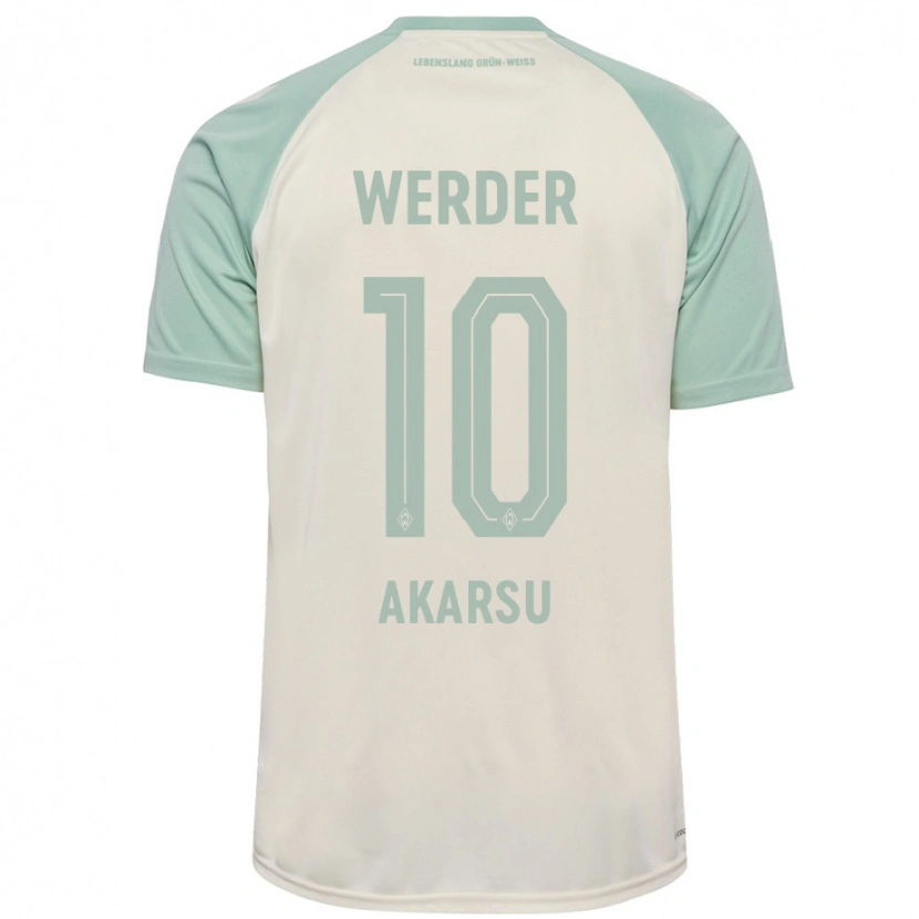 Danxen Kvinnor Mikail Bura Akarsu #10 Benvit Ljusgrön Bortatröja Matchtröjor 2024/25 Tröjor T-Tröja