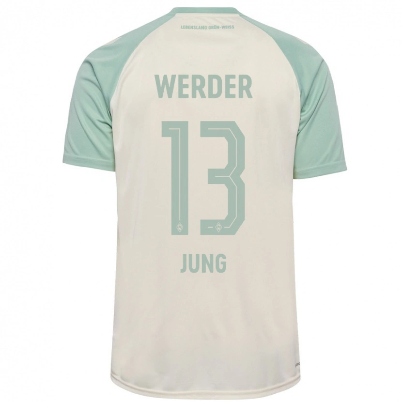 Danxen Kvinnor Seong-Hyeon Jung #13 Benvit Ljusgrön Bortatröja Matchtröjor 2024/25 Tröjor T-Tröja