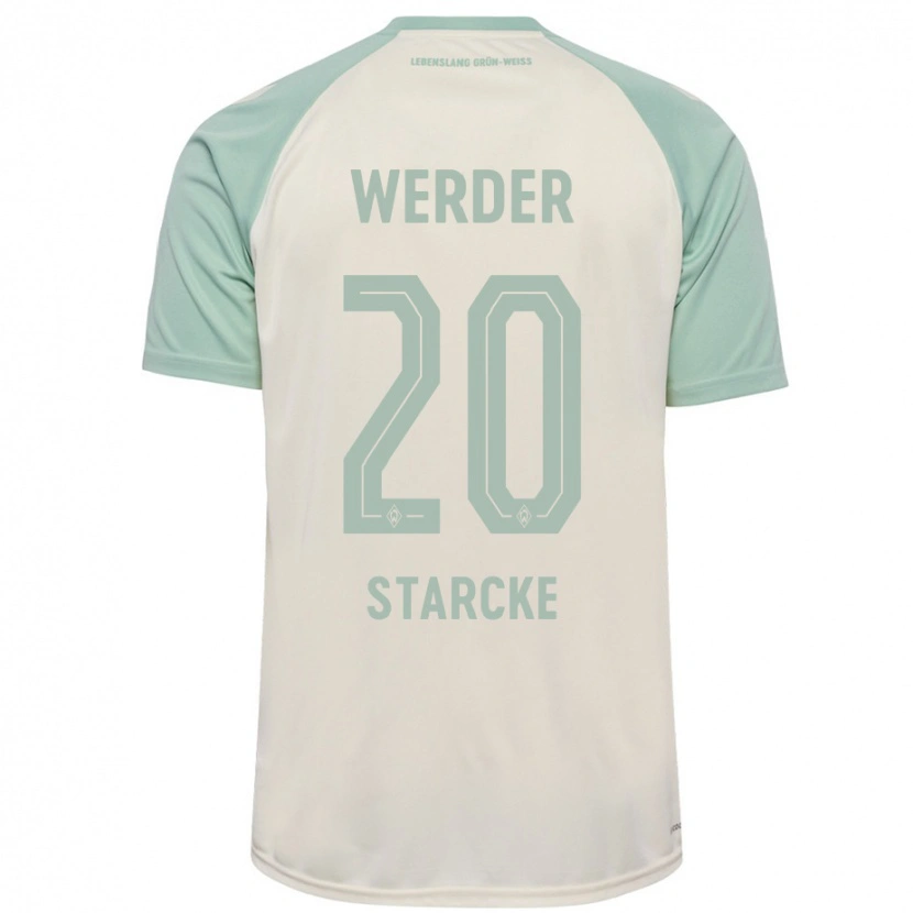Danxen Kvinnor Bennet Starcke #20 Benvit Ljusgrön Bortatröja Matchtröjor 2024/25 Tröjor T-Tröja