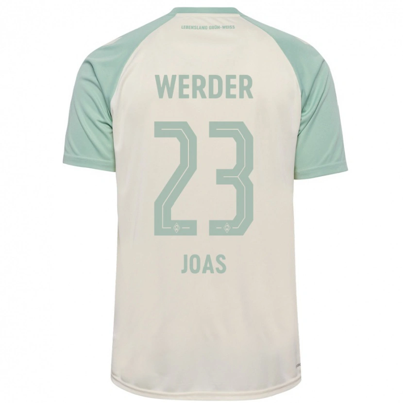 Danxen Kvinnor Julius Joas #23 Benvit Ljusgrön Bortatröja Matchtröjor 2024/25 Tröjor T-Tröja
