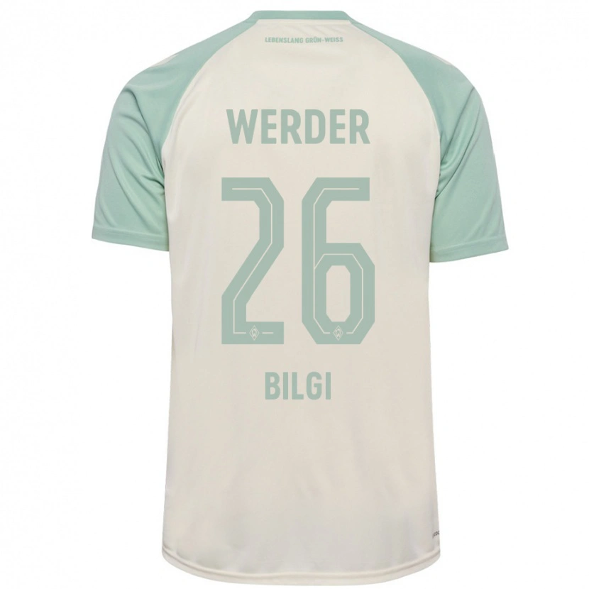 Danxen Kvinnor Süleyman Bilgi #26 Benvit Ljusgrön Bortatröja Matchtröjor 2024/25 Tröjor T-Tröja