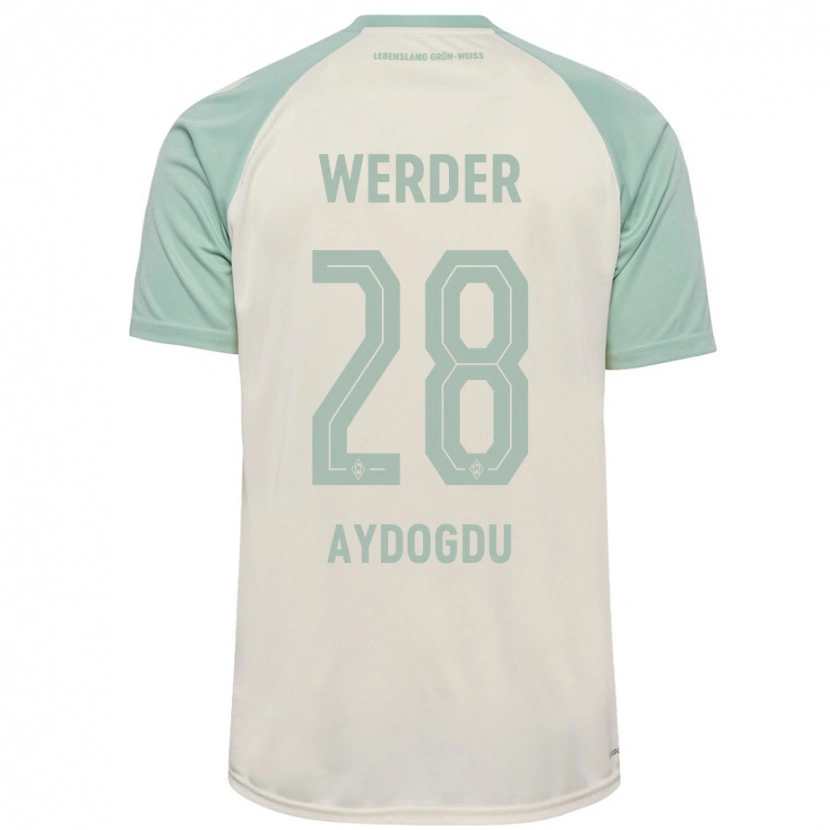 Danxen Kvinnor Onur Aydogdu #28 Benvit Ljusgrön Bortatröja Matchtröjor 2024/25 Tröjor T-Tröja
