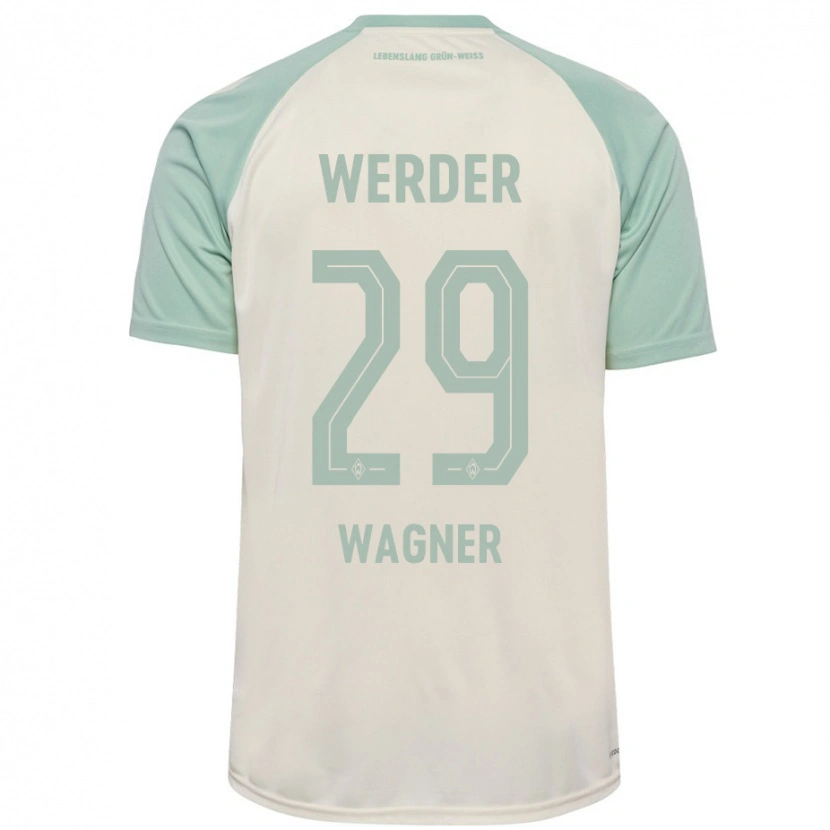 Danxen Kvinnor Paul Wagner #29 Benvit Ljusgrön Bortatröja Matchtröjor 2024/25 Tröjor T-Tröja