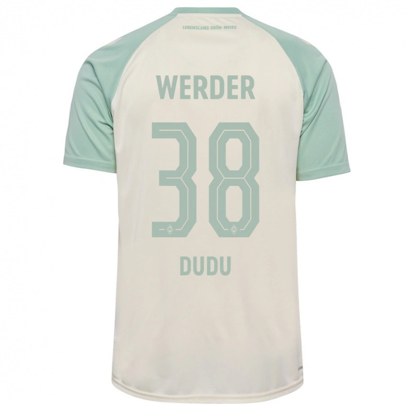 Danxen Kvinnor Dudu #38 Benvit Ljusgrön Bortatröja Matchtröjor 2024/25 Tröjor T-Tröja