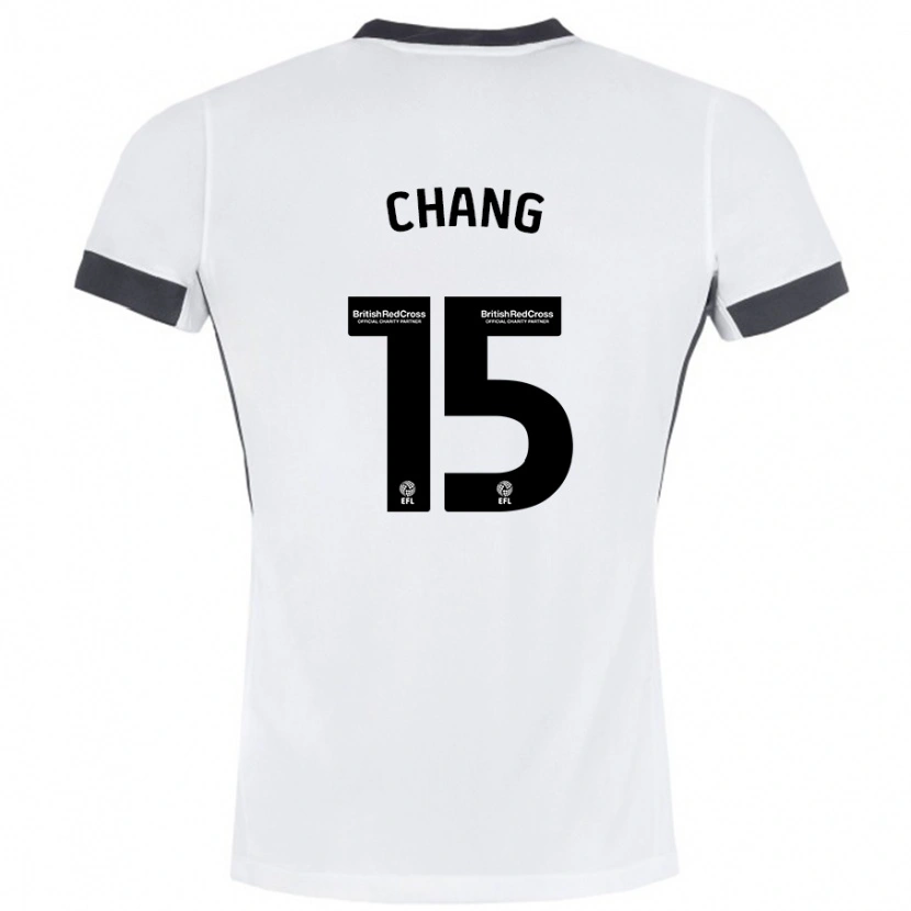 Danxen Kvinnor Alfie Chang #15 Vit Svart Bortatröja Matchtröjor 2024/25 Tröjor T-Tröja