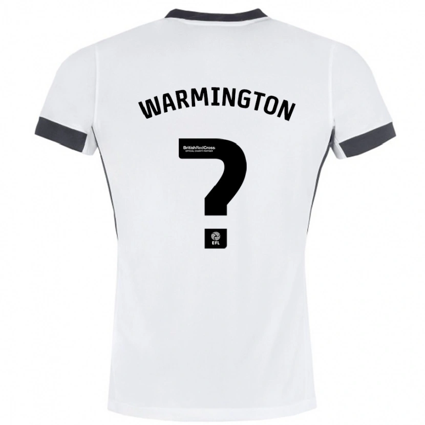 Danxen Kvinnor Tyrese Warmington #0 Vit Svart Bortatröja Matchtröjor 2024/25 Tröjor T-Tröja
