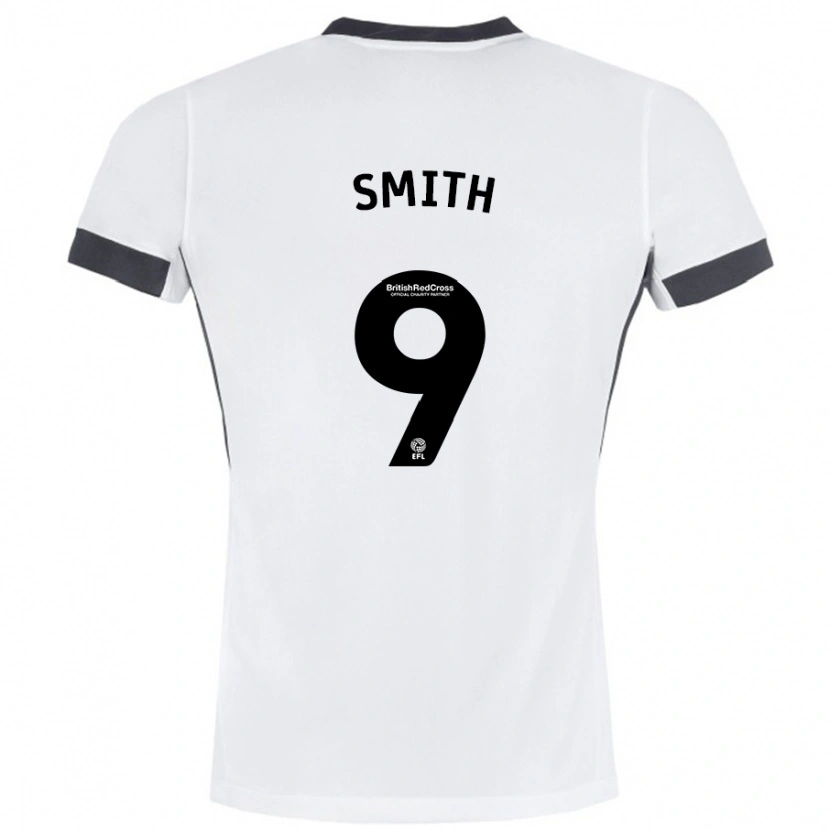 Danxen Kvinnor Libby Smith #9 Vit Svart Bortatröja Matchtröjor 2024/25 Tröjor T-Tröja