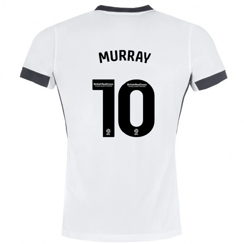 Danxen Kvinnor Christie Harrison-Murray #10 Vit Svart Bortatröja Matchtröjor 2024/25 Tröjor T-Tröja