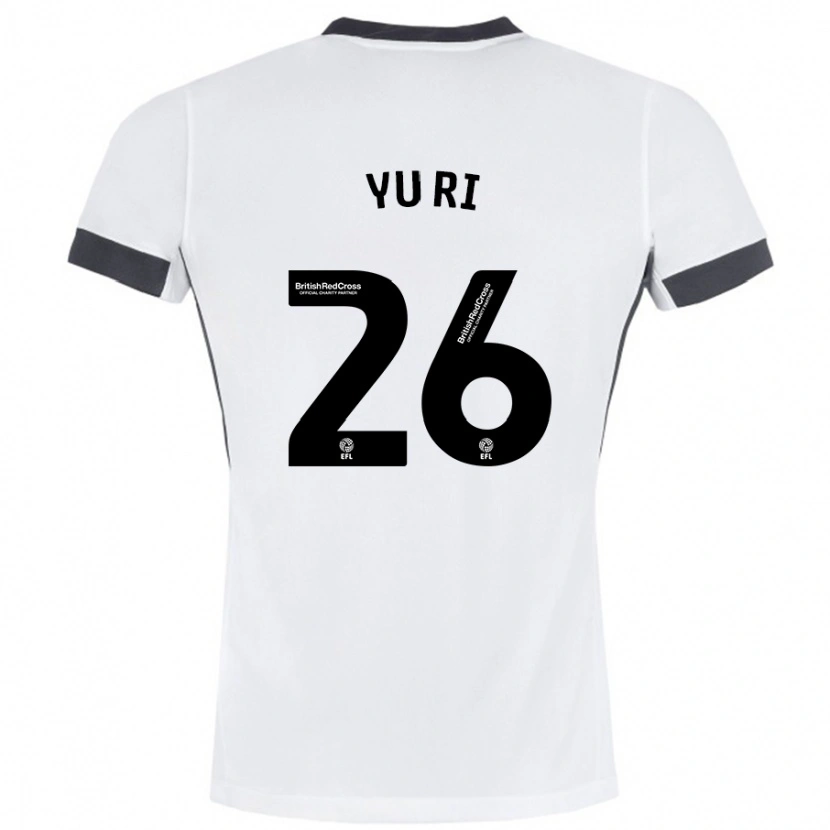 Danxen Kvinnor Choe Yu-Ri #26 Vit Svart Bortatröja Matchtröjor 2024/25 Tröjor T-Tröja