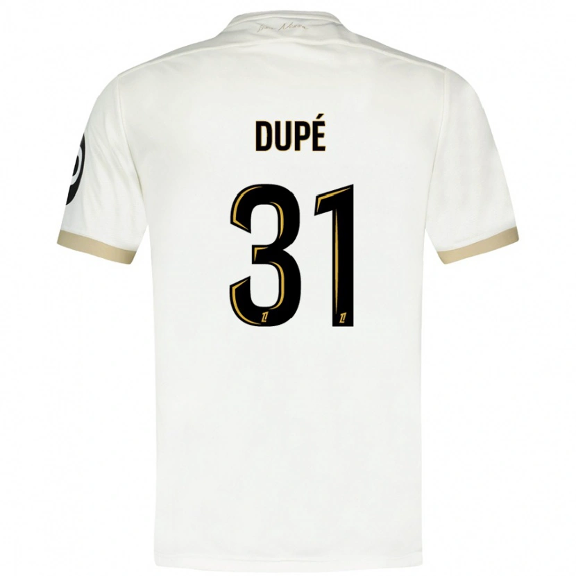 Danxen Kvinnor Maxime Dupé #31 Vitguld Bortatröja Matchtröjor 2024/25 Tröjor T-Tröja