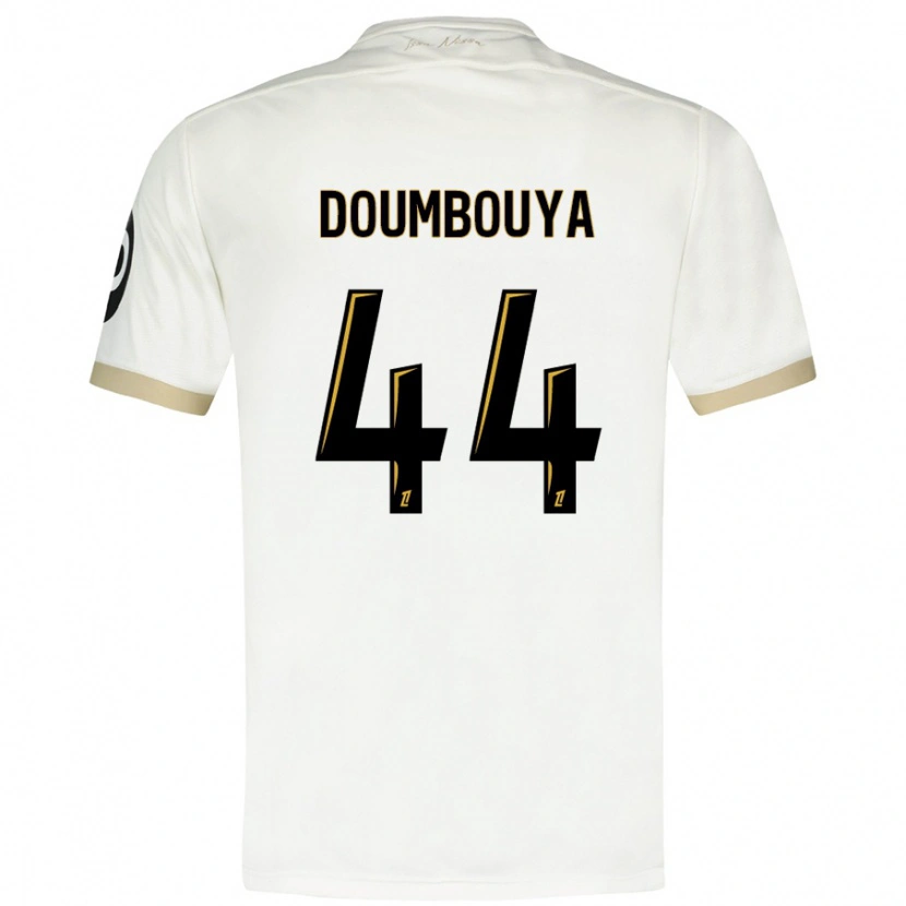 Danxen Kvinnor Amidou Doumbouya #44 Vitguld Bortatröja Matchtröjor 2024/25 Tröjor T-Tröja