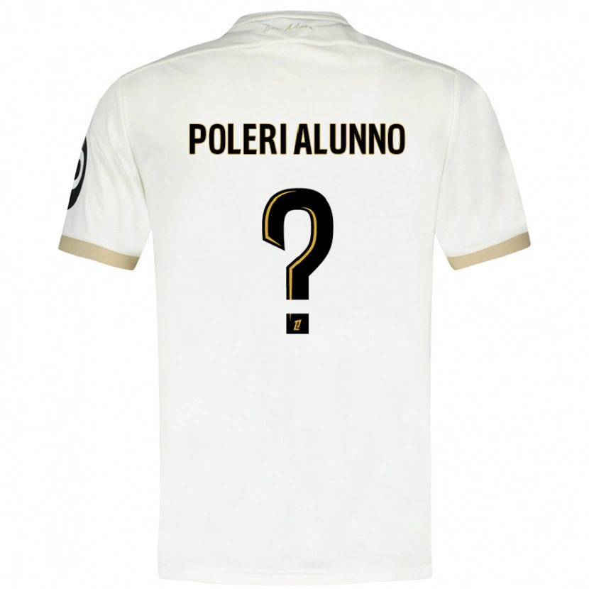 Danxen Kvinnor Mathis Poleri Alunno #0 Vitguld Bortatröja Matchtröjor 2024/25 Tröjor T-Tröja