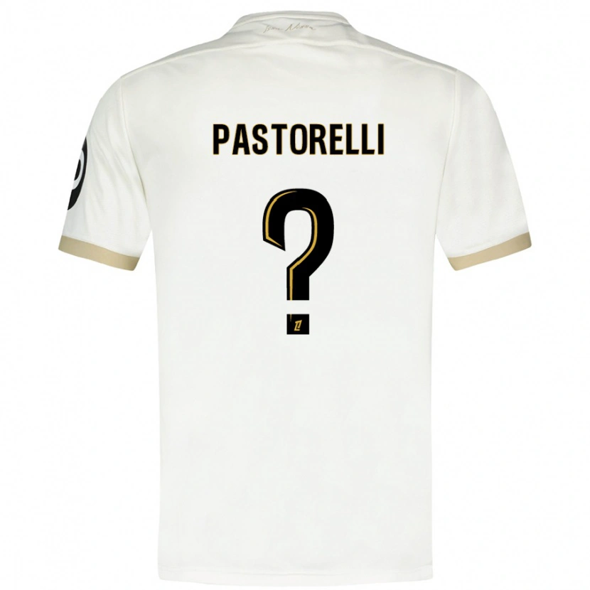 Danxen Kvinnor Julien Pastorelli #0 Vitguld Bortatröja Matchtröjor 2024/25 Tröjor T-Tröja
