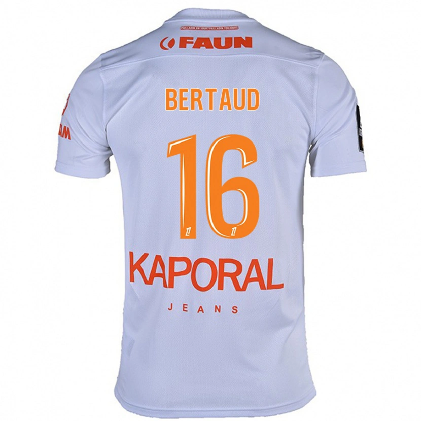 Danxen Kvinnor Dimitry Bertaud #16 Vit Bortatröja Matchtröjor 2024/25 Tröjor T-Tröja