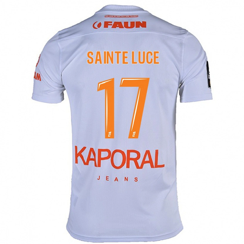 Danxen Kvinnor Théo Sainte-Luce #17 Vit Bortatröja Matchtröjor 2024/25 Tröjor T-Tröja