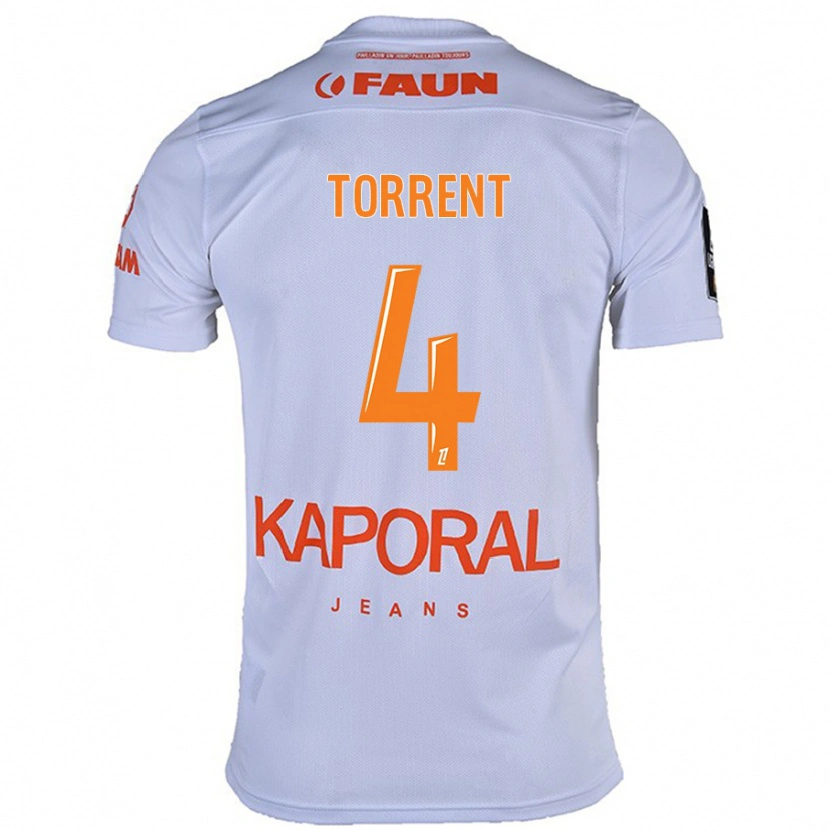 Danxen Kvinnor Marion Torrent #4 Vit Bortatröja Matchtröjor 2024/25 Tröjor T-Tröja