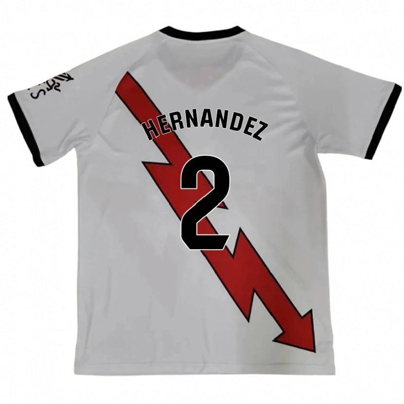 Danxen Kvinnor Marco Hernández #2 Röd Bortatröja Matchtröjor 2024/25 Tröjor T-Tröja