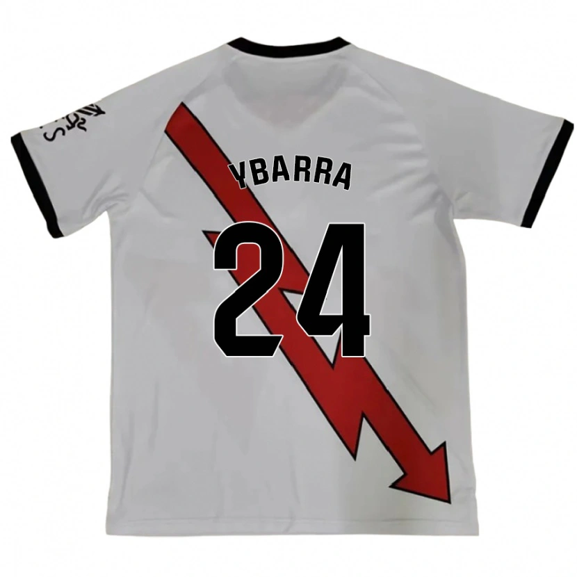 Danxen Kvinnor Juan Ybarra #24 Röd Bortatröja Matchtröjor 2024/25 Tröjor T-Tröja