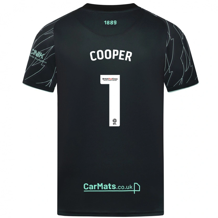 Danxen Kvinnor Michael Cooper #1 Svart Grön Bortatröja Matchtröjor 2024/25 Tröjor T-Tröja