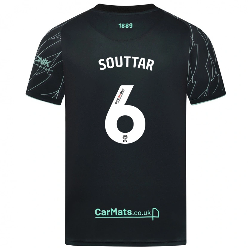 Danxen Kvinnor Harry Souttar #6 Svart Grön Bortatröja Matchtröjor 2024/25 Tröjor T-Tröja