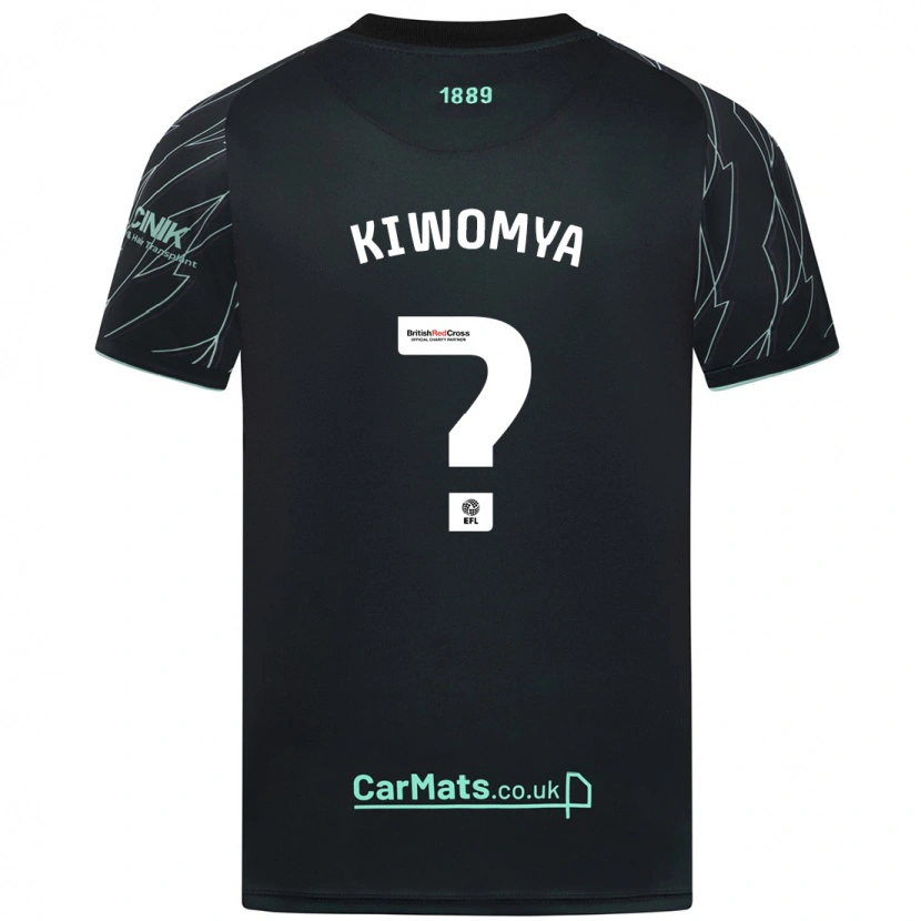 Danxen Kvinnor Noah Kiwomya #0 Svart Grön Bortatröja Matchtröjor 2024/25 Tröjor T-Tröja