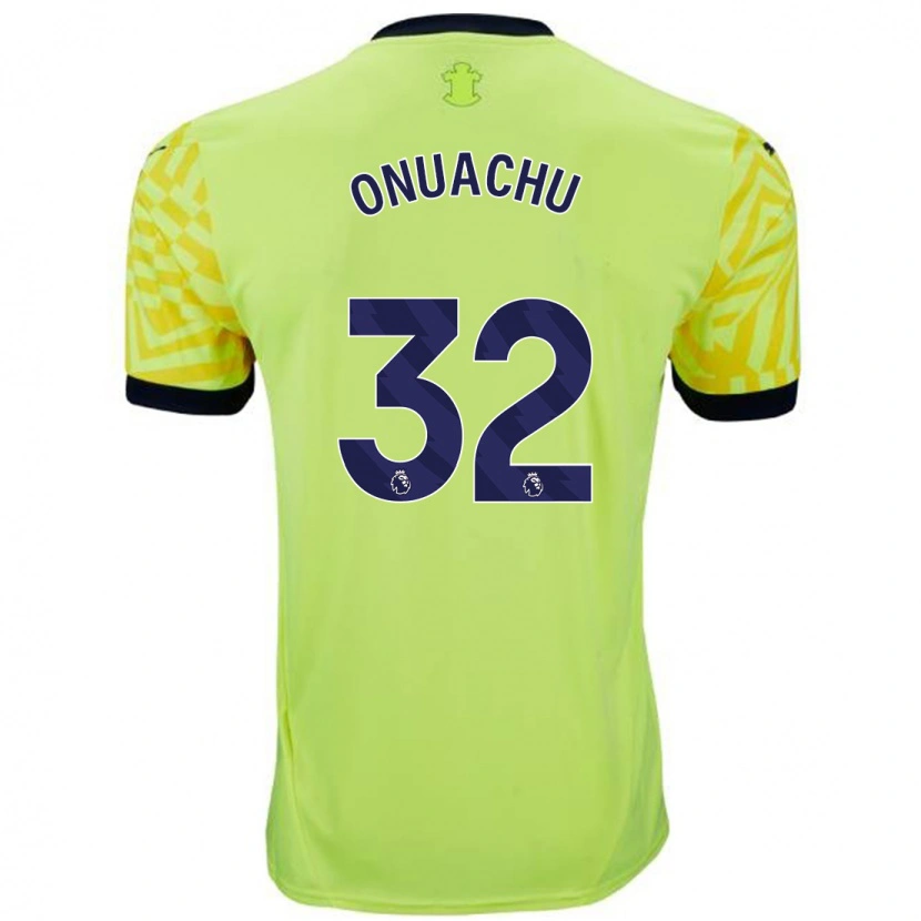 Danxen Kvinnor Paul Onuachu #32 Gul Bortatröja Matchtröjor 2024/25 Tröjor T-Tröja