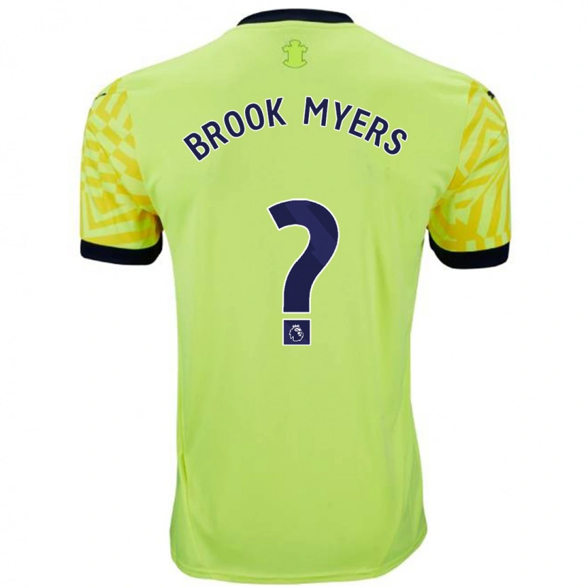 Danxen Kvinnor Brook Myers #0 Gul Bortatröja Matchtröjor 2024/25 Tröjor T-Tröja
