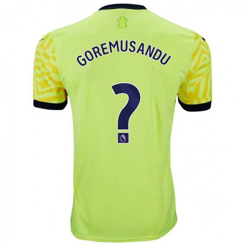 Danxen Kvinnor Tino Goremusandu #0 Gul Bortatröja Matchtröjor 2024/25 Tröjor T-Tröja