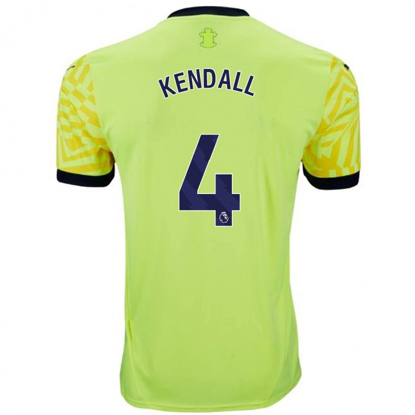 Danxen Kvinnor Lucia Kendall #4 Gul Bortatröja Matchtröjor 2024/25 Tröjor T-Tröja