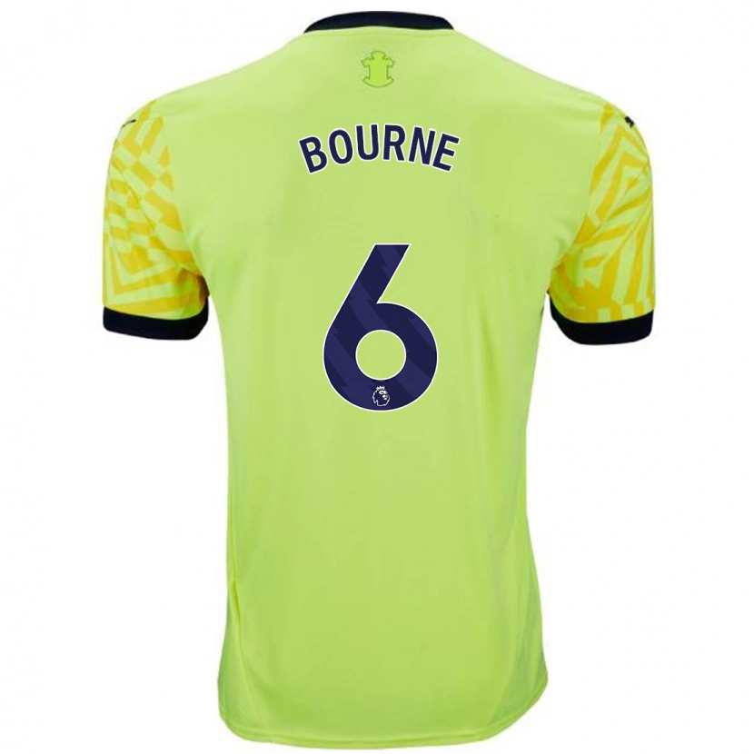 Danxen Kvinnor Tara Bourne #6 Gul Bortatröja Matchtröjor 2024/25 Tröjor T-Tröja