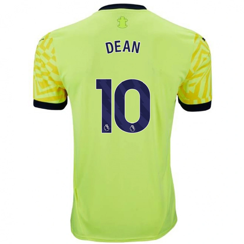 Danxen Kvinnor Rianna Dean #10 Gul Bortatröja Matchtröjor 2024/25 Tröjor T-Tröja