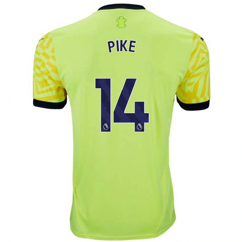 Danxen Kvinnor Molly Pike #14 Gul Bortatröja Matchtröjor 2024/25 Tröjor T-Tröja