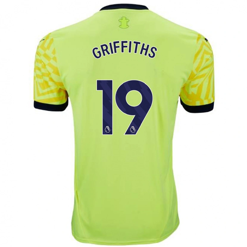 Danxen Kvinnor Alice Griffiths #19 Gul Bortatröja Matchtröjor 2024/25 Tröjor T-Tröja