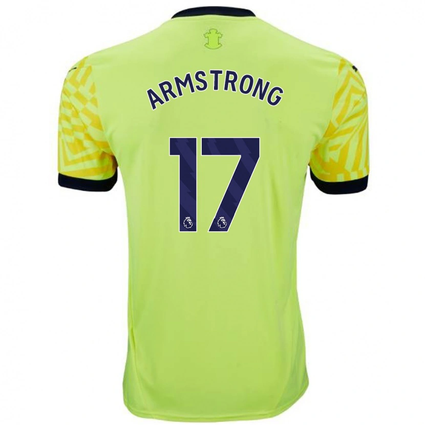 Danxen Kvinnor Stuart Armstrong #17 Gul Bortatröja Matchtröjor 2024/25 Tröjor T-Tröja