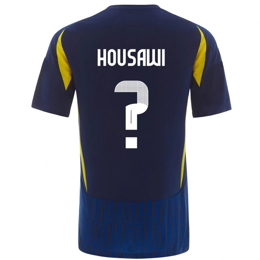 Danxen Kvinnor Asser Housawi #0 Blågul Bortatröja Matchtröjor 2024/25 Tröjor T-Tröja