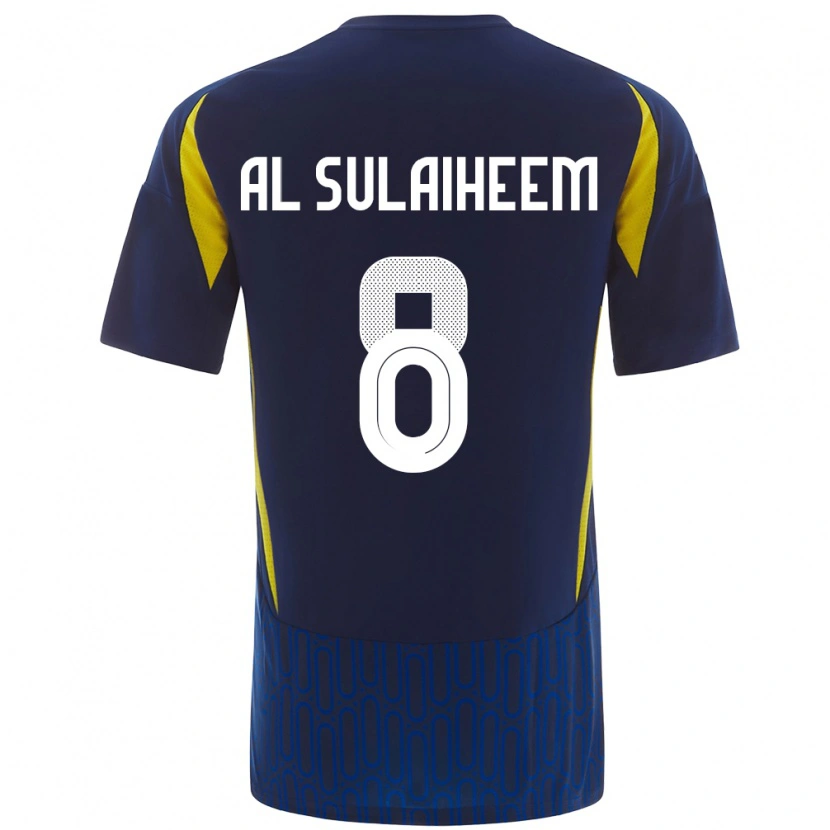 Danxen Kvinnor Abdulmajeed Al-Sulayhim #8 Blågul Bortatröja Matchtröjor 2024/25 Tröjor T-Tröja
