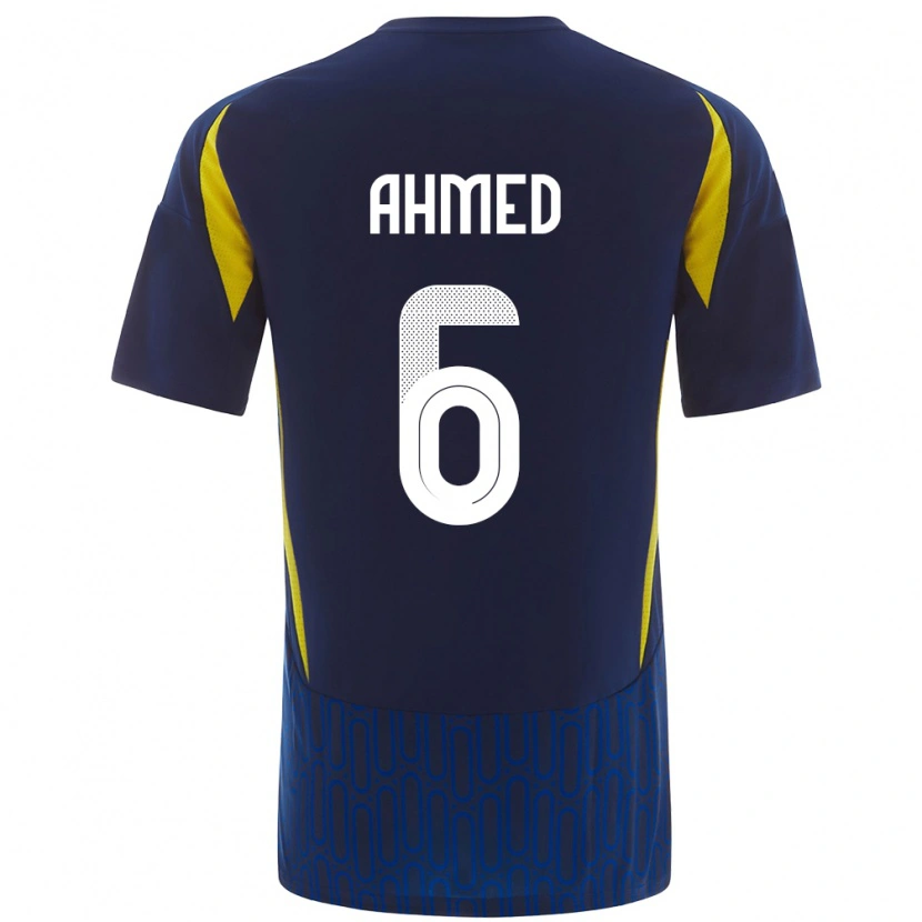 Danxen Kvinnor Aseel Ahmed #6 Blågul Bortatröja Matchtröjor 2024/25 Tröjor T-Tröja