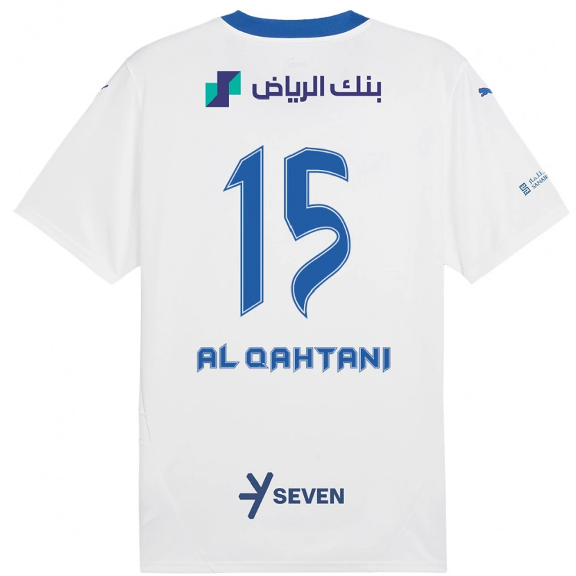 Danxen Kvinnor Mohammed Al-Qahtani #15 Vit Blå Bortatröja Matchtröjor 2024/25 Tröjor T-Tröja