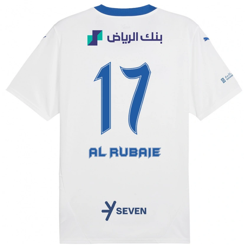 Danxen Kvinnor Mohammed Al-Rubaie #17 Vit Blå Bortatröja Matchtröjor 2024/25 Tröjor T-Tröja