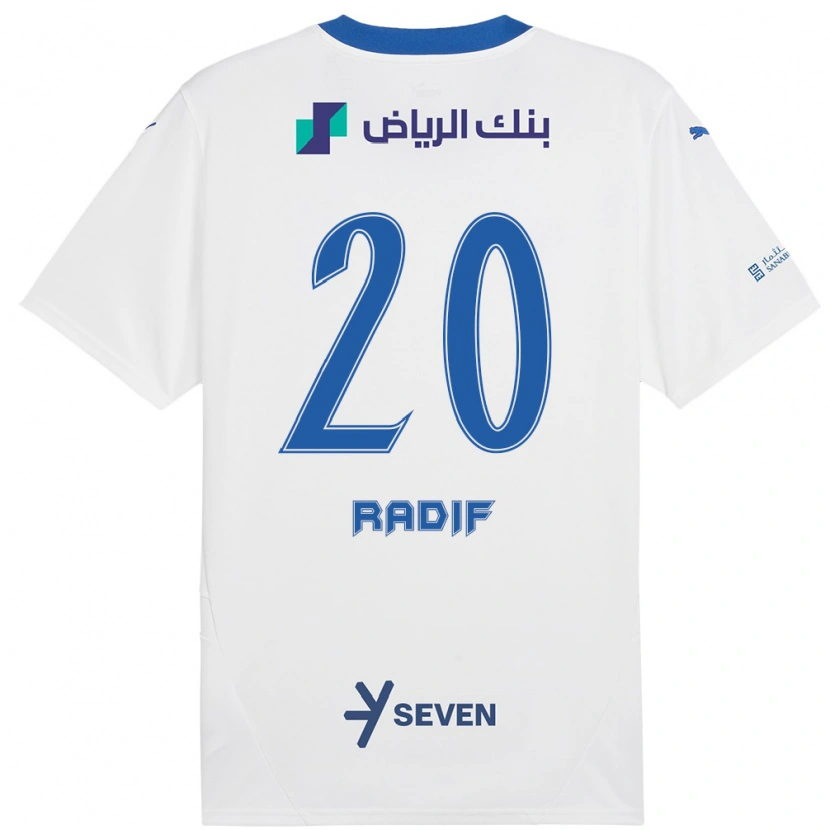 Danxen Kvinnor Abdullah Radif #20 Vit Blå Bortatröja Matchtröjor 2024/25 Tröjor T-Tröja