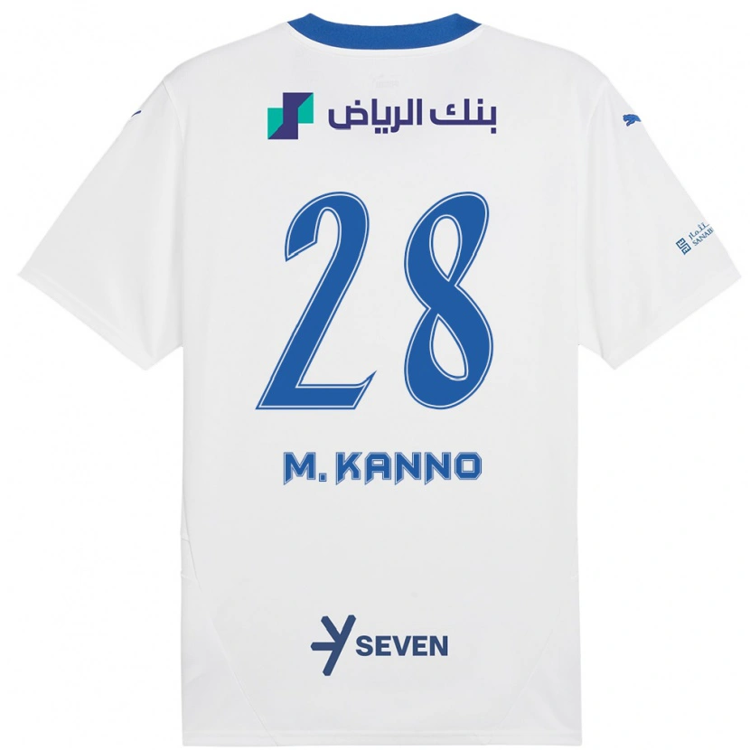 Danxen Kvinnor Mohamed Kanno #28 Vit Blå Bortatröja Matchtröjor 2024/25 Tröjor T-Tröja