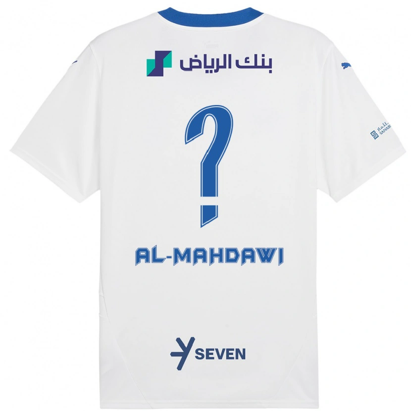 Danxen Kvinnor Ali Al-Mahdawi #0 Vit Blå Bortatröja Matchtröjor 2024/25 Tröjor T-Tröja