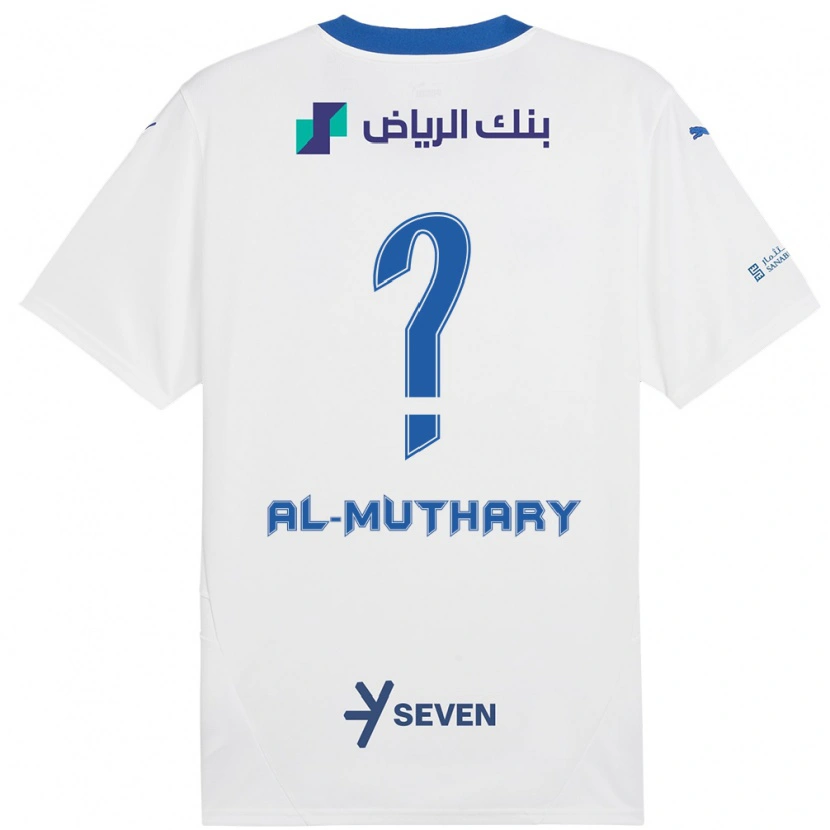 Danxen Kvinnor Saad Al-Muthary #0 Vit Blå Bortatröja Matchtröjor 2024/25 Tröjor T-Tröja