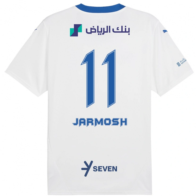 Danxen Kvinnor Abdulaziz Jarmosh #11 Vit Blå Bortatröja Matchtröjor 2024/25 Tröjor T-Tröja