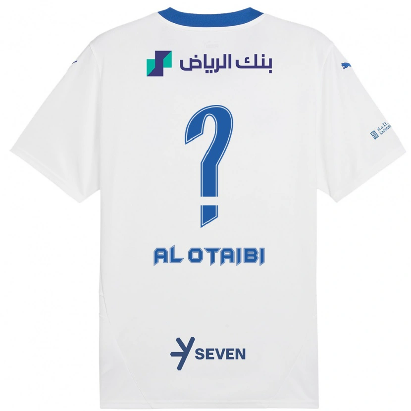 Danxen Kvinnor Majd Al-Otaibi #0 Vit Blå Bortatröja Matchtröjor 2024/25 Tröjor T-Tröja