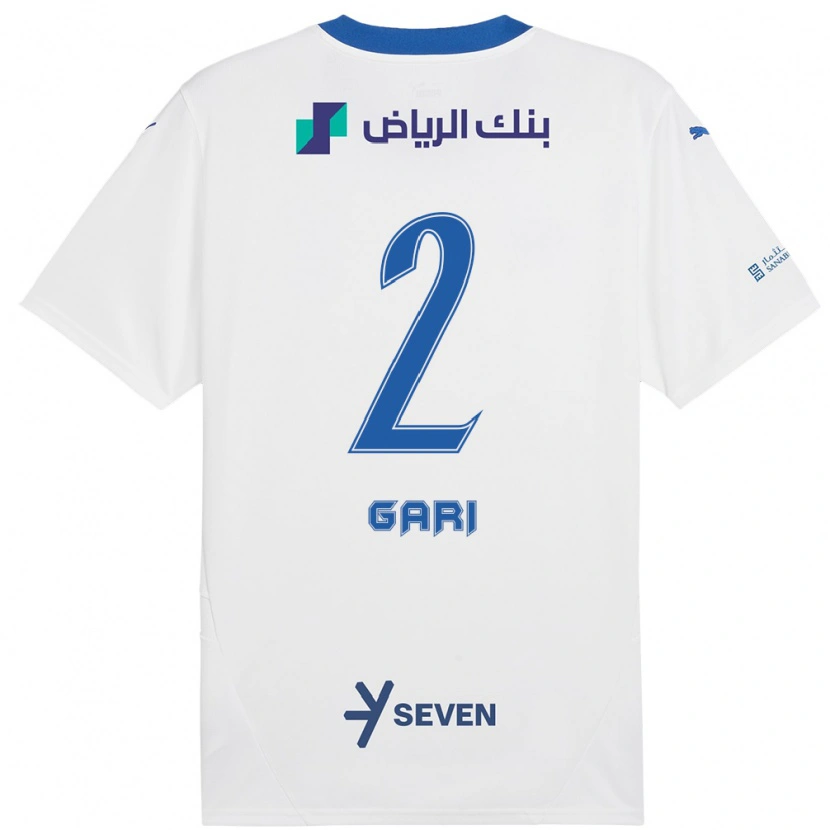 Danxen Kvinnor Fatimah Gari #2 Vit Blå Bortatröja Matchtröjor 2024/25 Tröjor T-Tröja