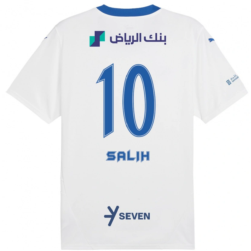 Danxen Kvinnor Zakia Salih #10 Vit Blå Bortatröja Matchtröjor 2024/25 Tröjor T-Tröja