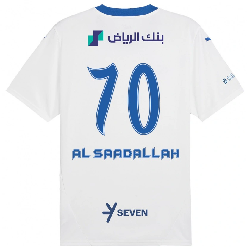 Danxen Kvinnor Hessa Al-Saadallah #70 Vit Blå Bortatröja Matchtröjor 2024/25 Tröjor T-Tröja