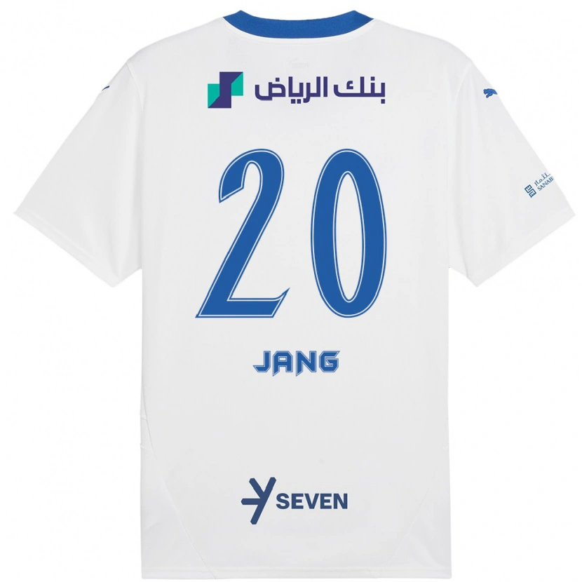 Danxen Kvinnor Hyun-Soo Jang #20 Vit Blå Bortatröja Matchtröjor 2024/25 Tröjor T-Tröja